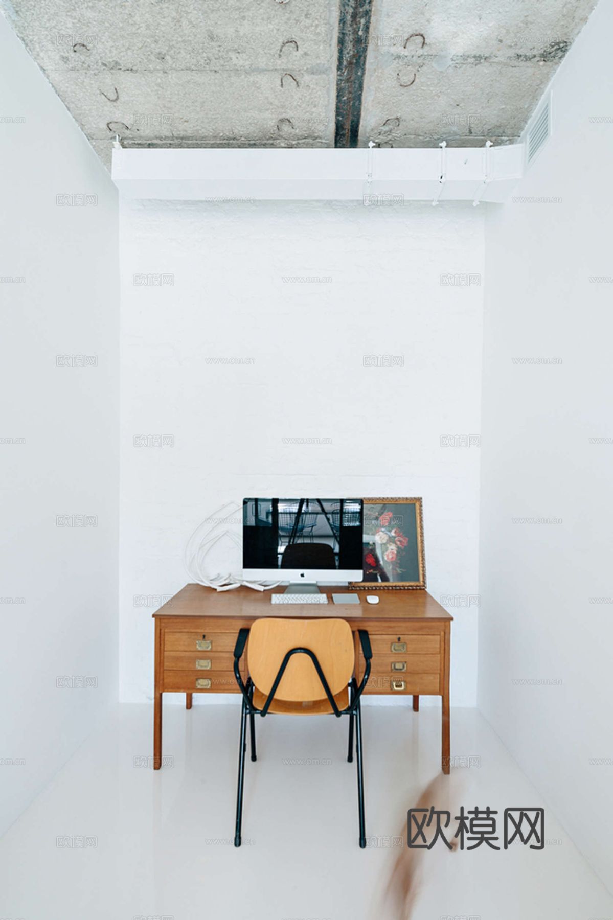 现代工业风公寓 家装设计 餐厅 客厅 卧室效果图下载（渲染图7）