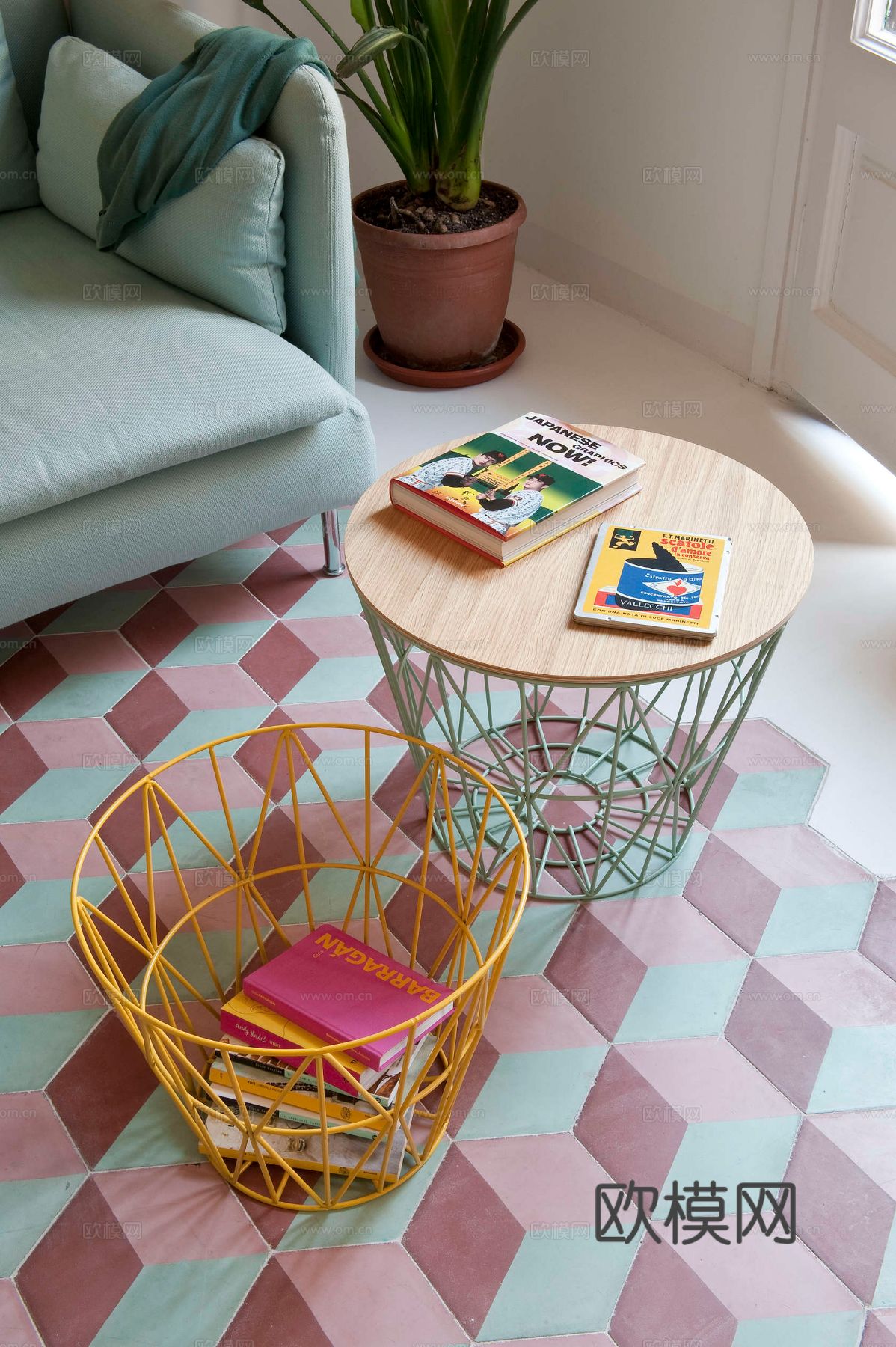 现代INS工业风公寓 家装设计 餐厅 客厅 卧室效果图下载（渲染图9）