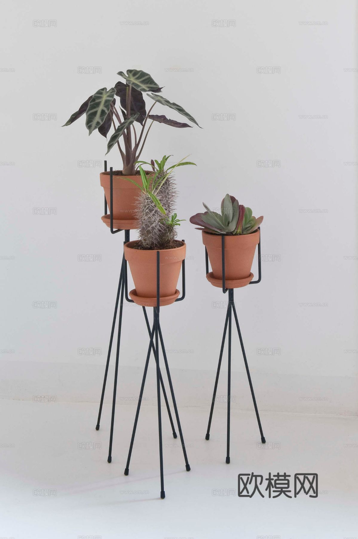 现代INS工业风公寓 家装设计 餐厅 客厅 卧室效果图下载（渲染图5）