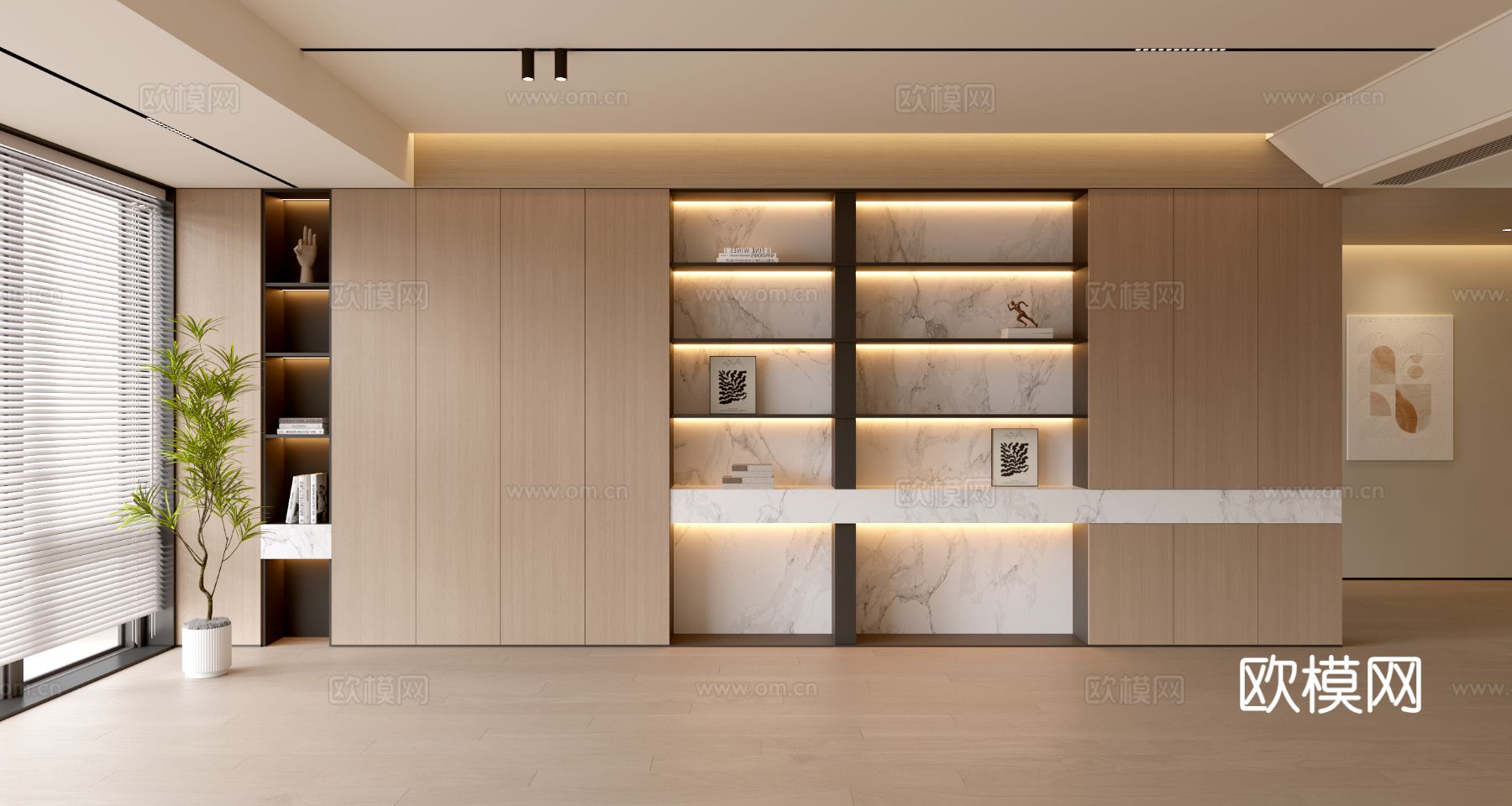 现代客厅 奶油客厅 沙发背景墙 客厅背景 奶油风背景墙su模型