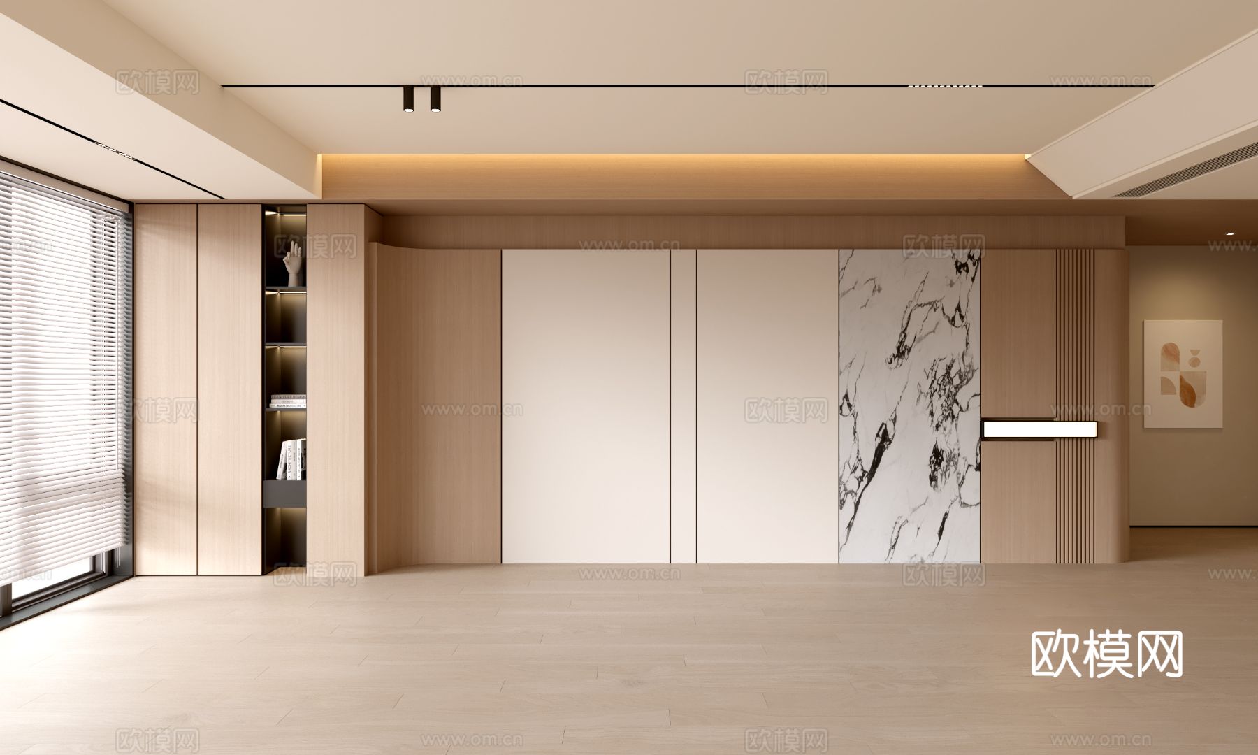 现代客厅 奶油客厅 沙发背景墙 客厅背景 奶油风背景墙su模型