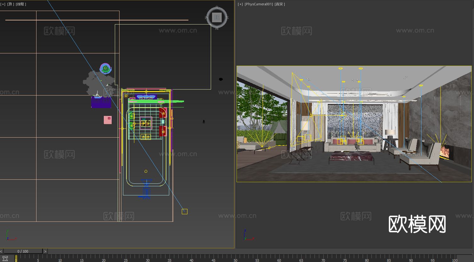 唐忠汉|大平层客厅3d模型