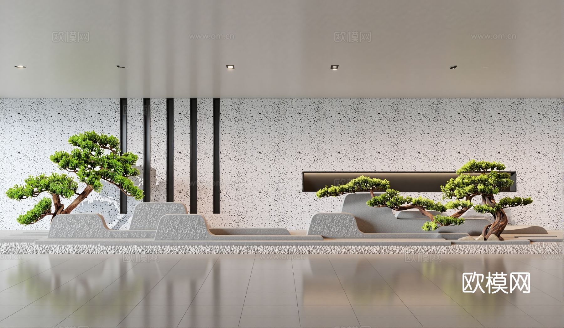 室内园林景观su模型