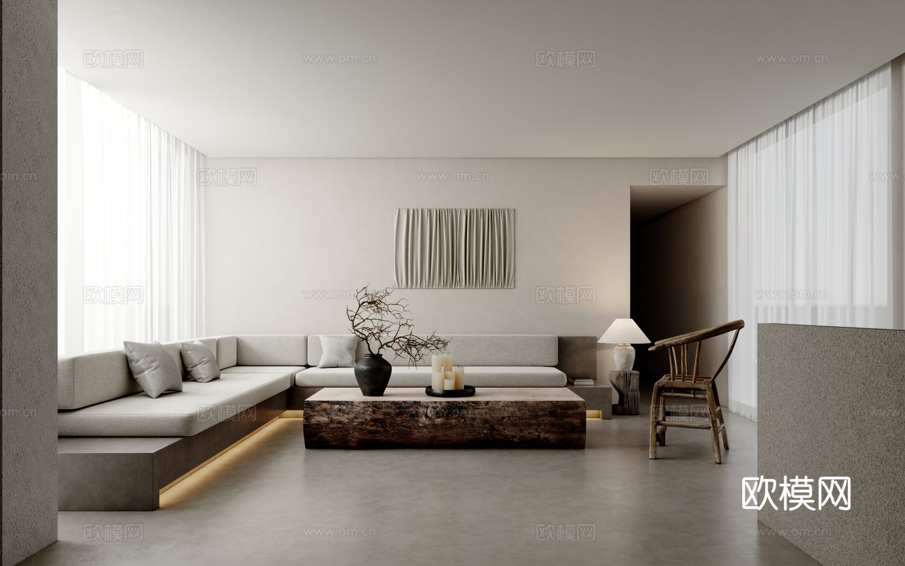 徐晶磊 慢珊瑚设计 未见青山｜慢方舍3d模型