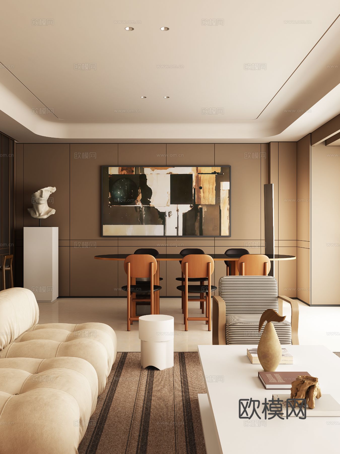 2025国际滨水生活艺术展 样板间客餐厅3d模型