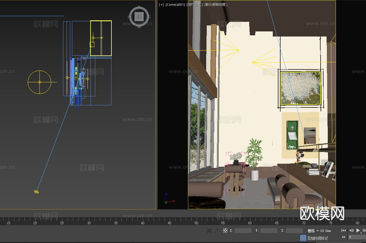 近境制作｜售楼处阅读区3d模型