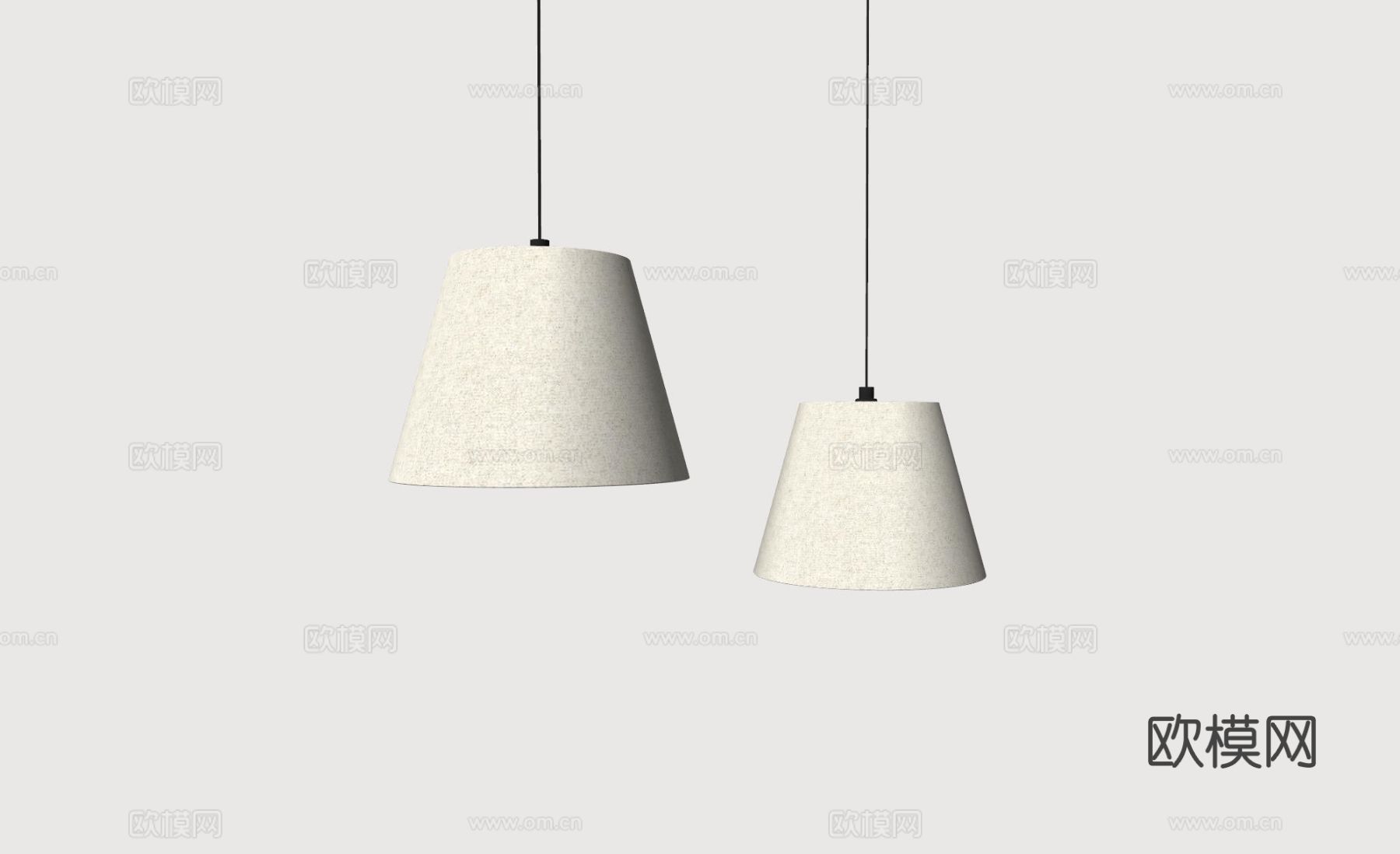 现代极简吊灯 中古奶油风吊灯 北欧简约吊灯 餐厅吊灯su模型