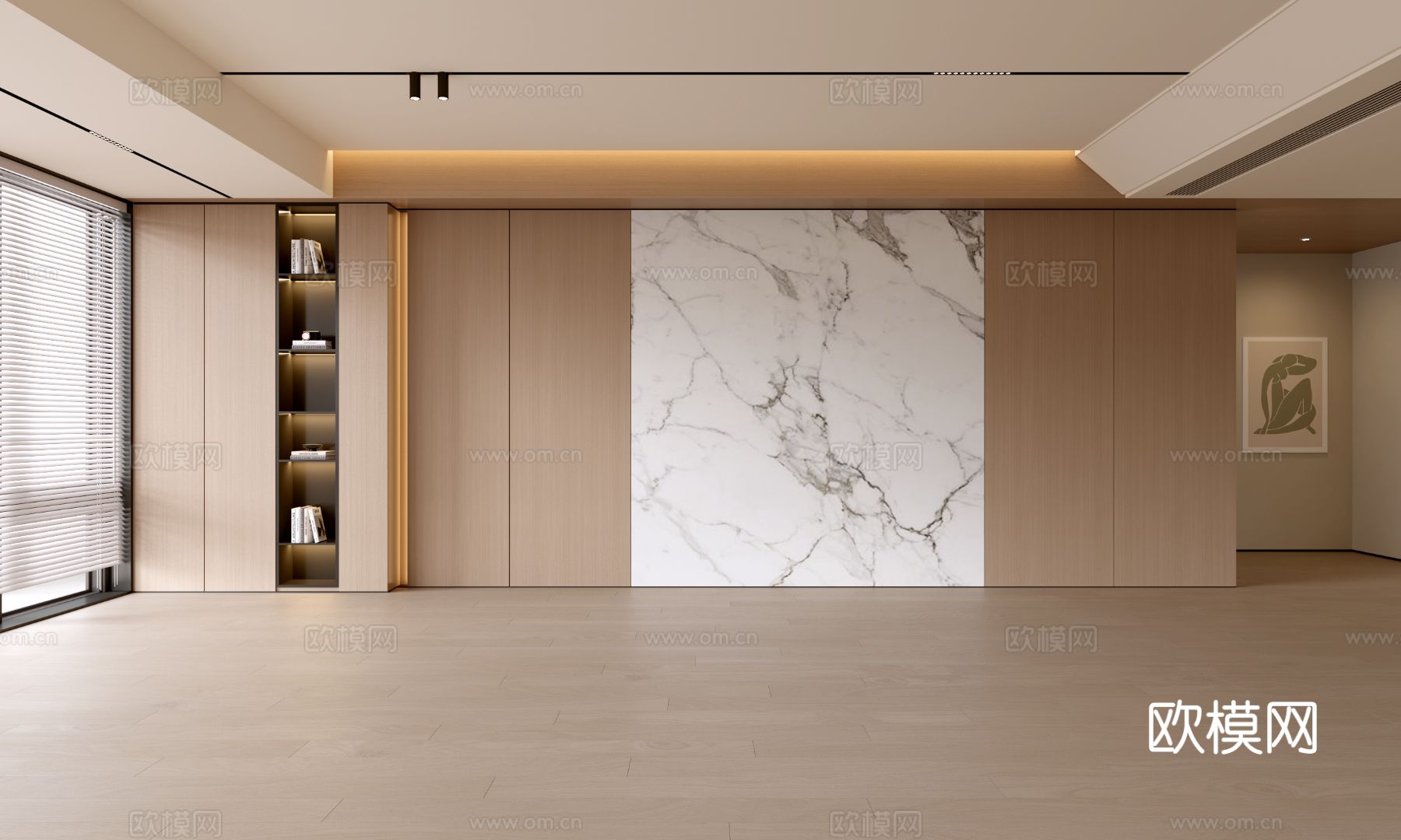 现代客厅 奶油客厅 沙发背景墙 客厅背景 奶油风背景墙su模型