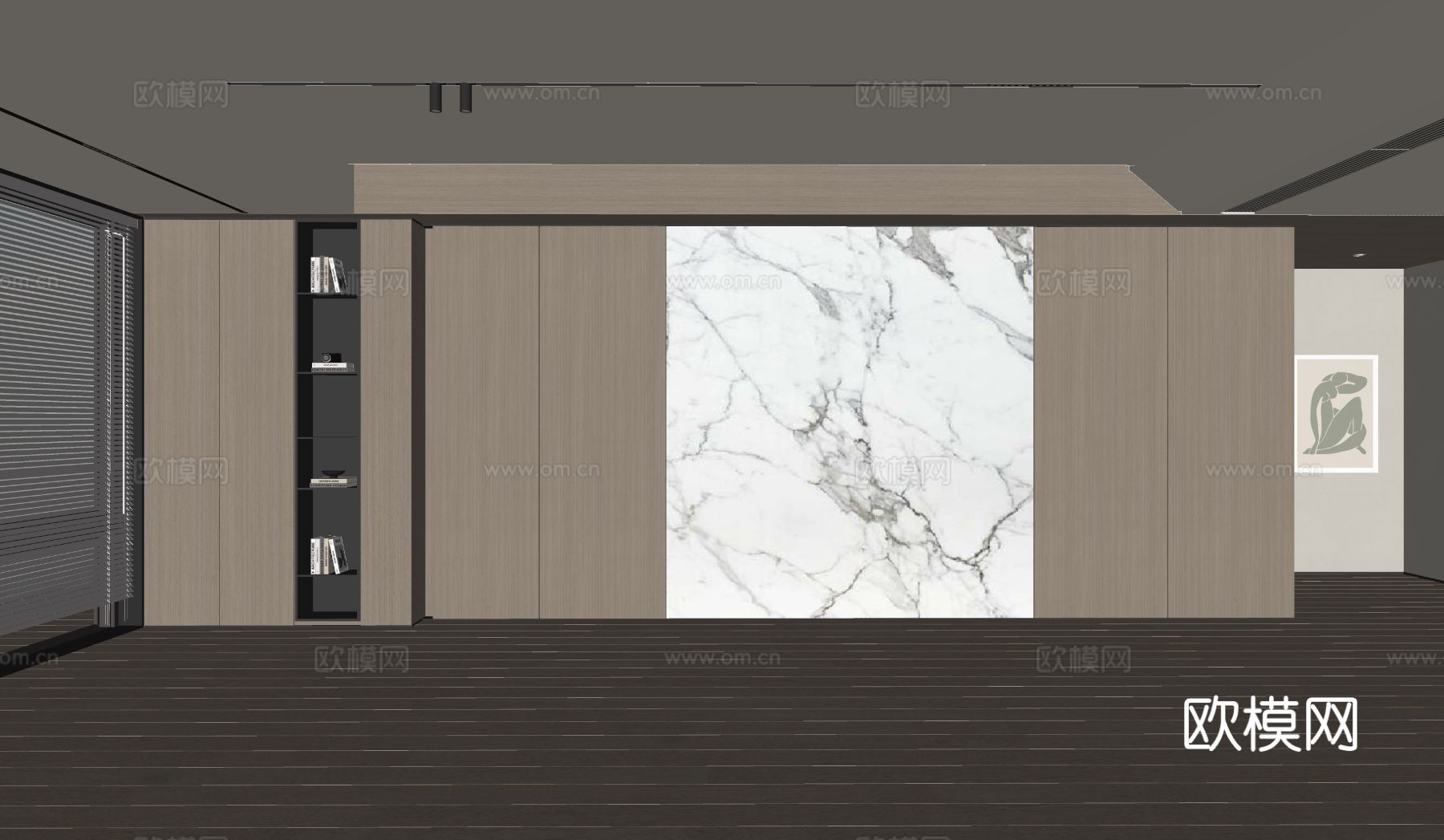 现代客厅 奶油客厅 沙发背景墙 客厅背景 奶油风背景墙su模型