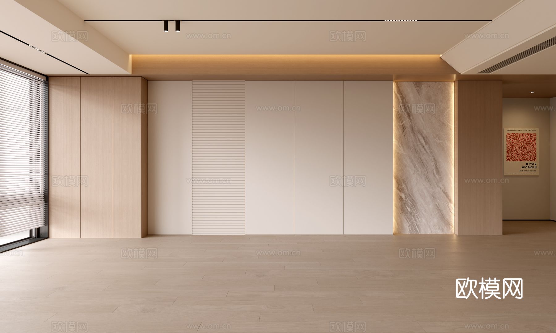 现代客厅 奶油客厅 沙发背景墙 客厅背景 奶油风背景墙su模型