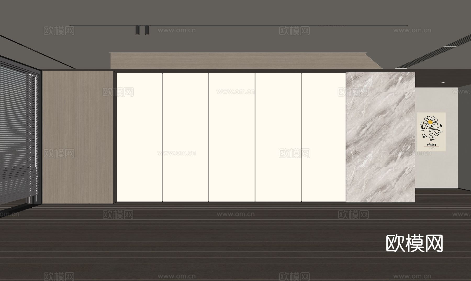 现代客厅 奶油客厅 沙发背景墙 客厅背景 奶油风背景墙su模型