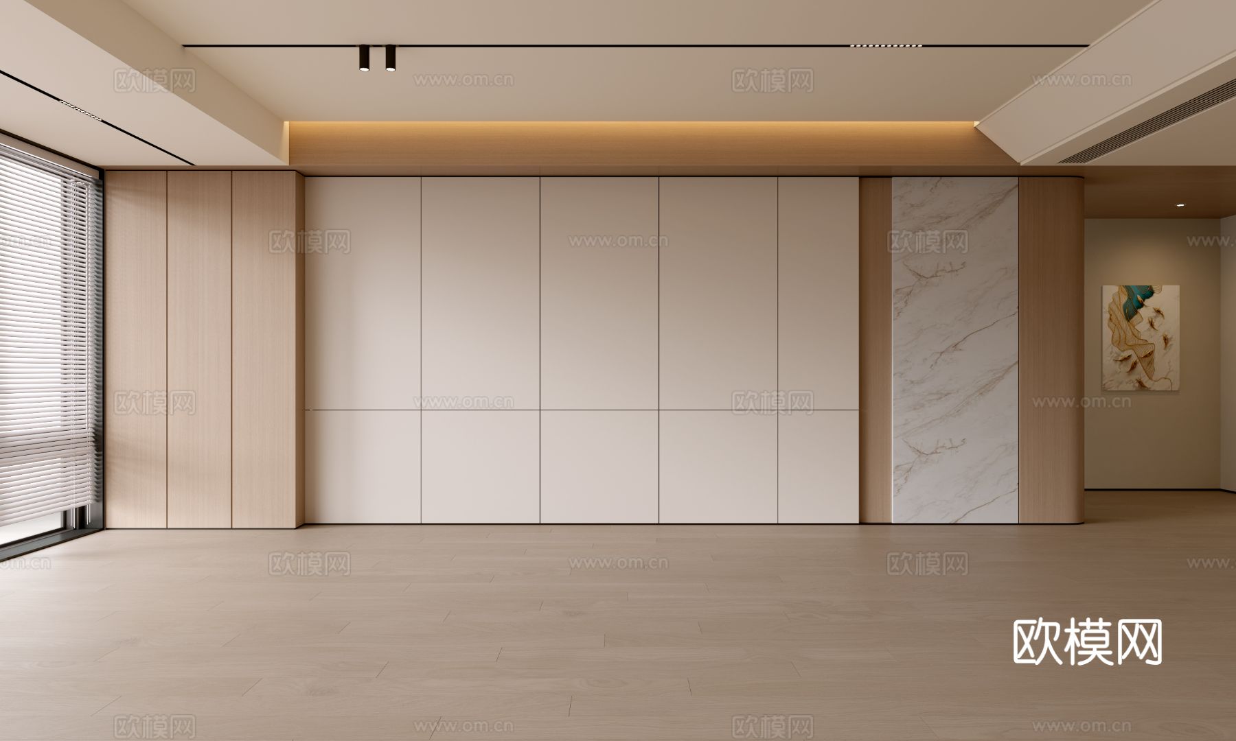 现代客厅，奶油客厅，沙发背景墙，客厅背景，奶油风背景墙3d模型