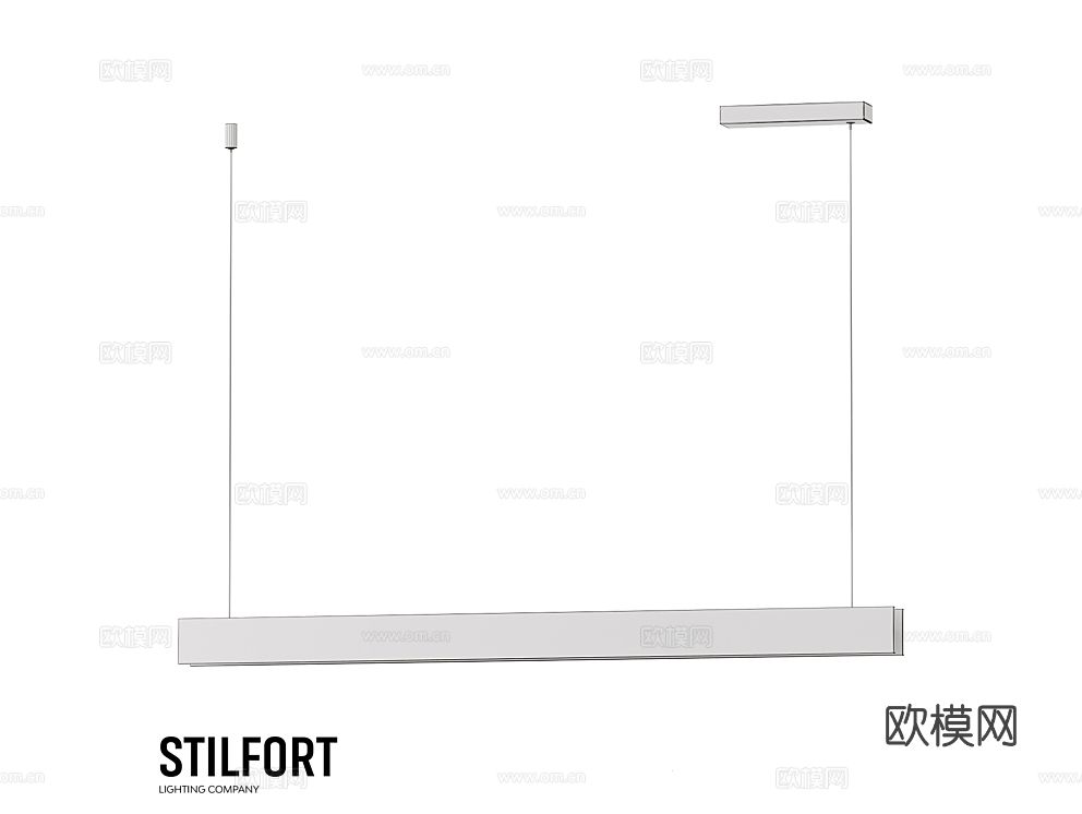 Stilfort 书房吊灯 办公吊灯3d模型下载（渲染图2）