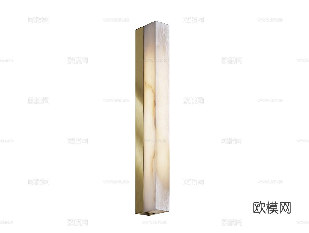 MODELUX 大理石壁灯3d模型下载（渲染图1）