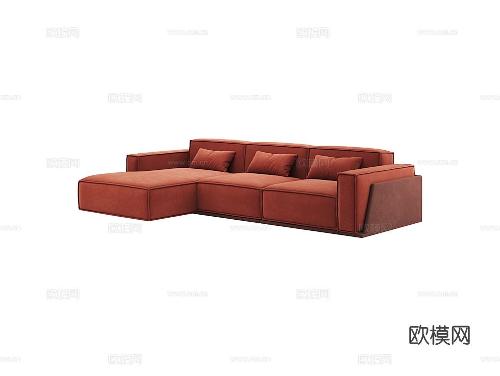 MEBELFORM 转角沙发3d模型下载（渲染图1）