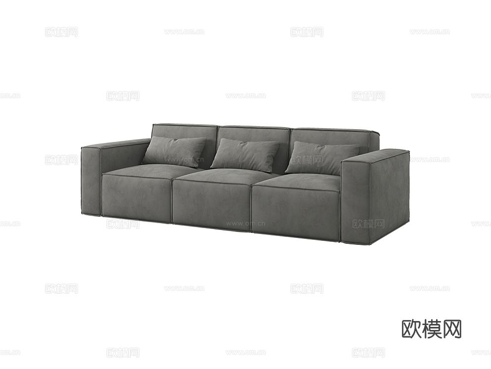 MEBELFORM 三人沙发3d模型下载（渲染图1）