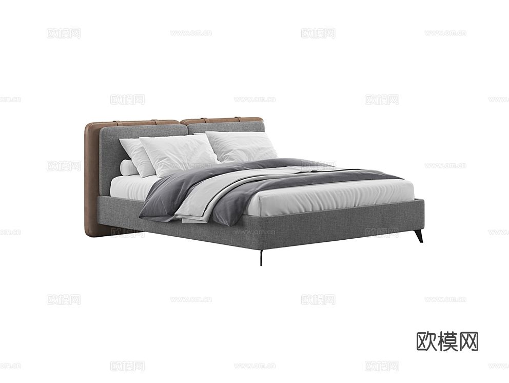 MEBELFORM 双人床3d模型下载（渲染图1）