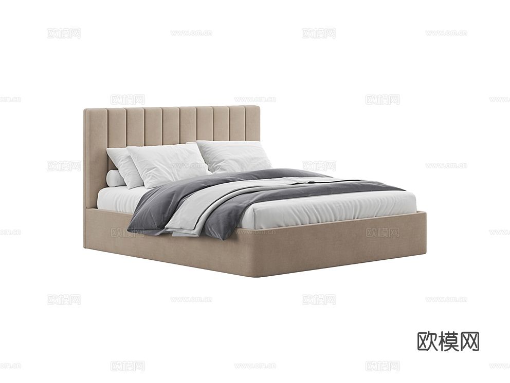 MEBELFORM 意式双人床3d模型下载（渲染图1）