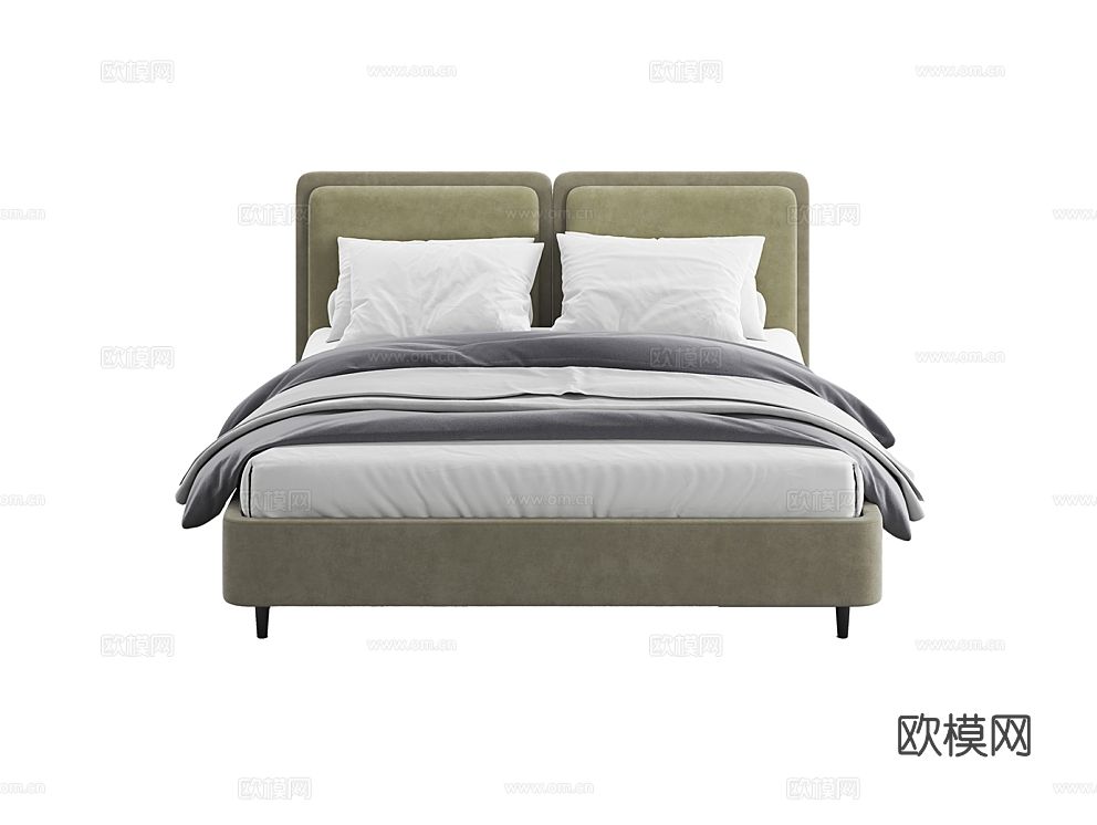 MEBELFORM 双人床3d模型下载（渲染图2）