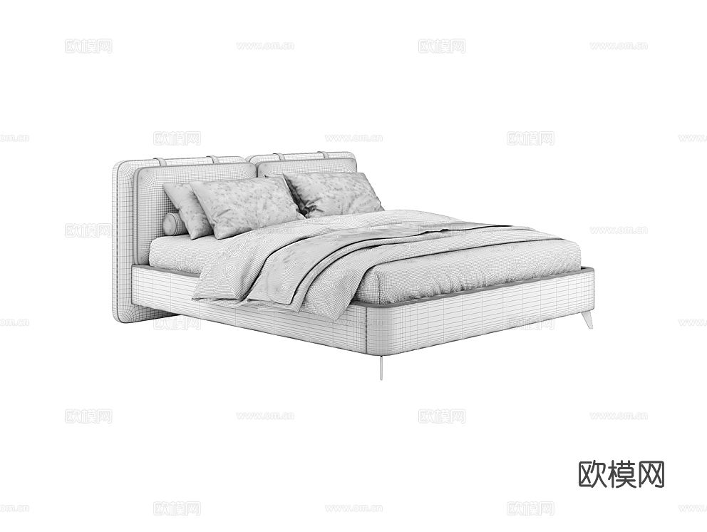 MEBELFORM 双人床3d模型下载（渲染图4）