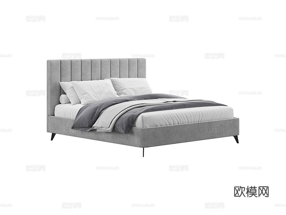 MEBELFORM 双人床3d模型下载（渲染图1）