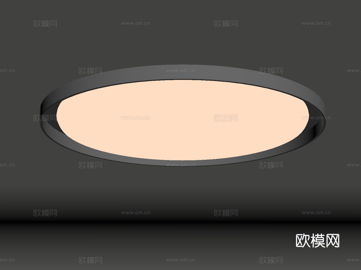 现代意式吸顶灯 金属吸顶灯su模型