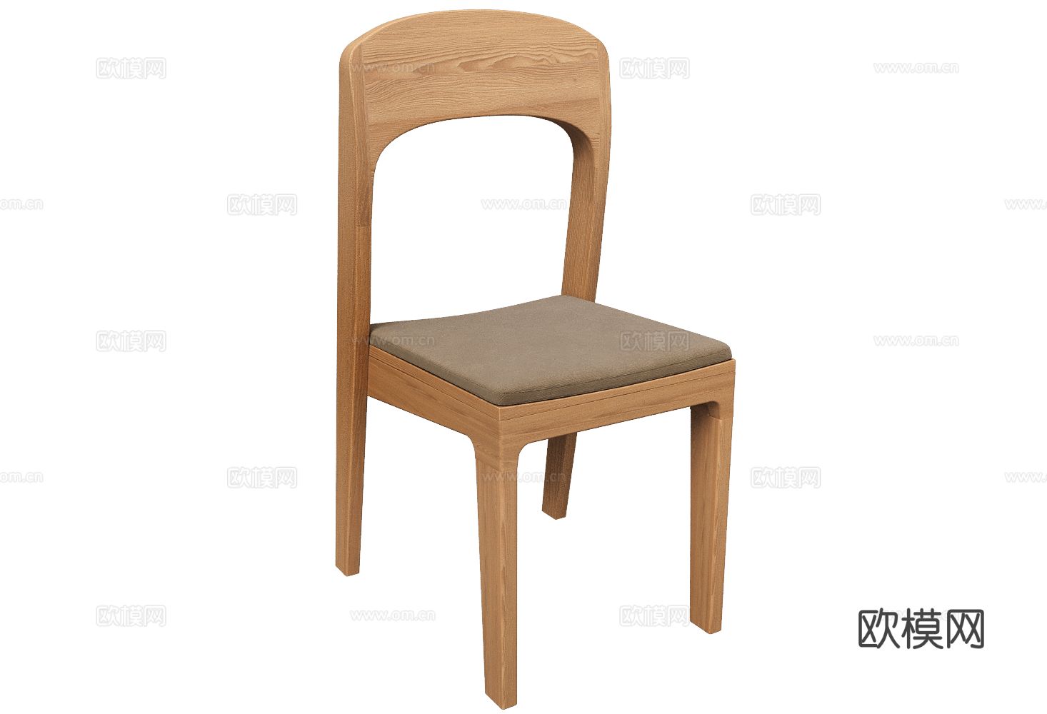 Arbore 书椅 餐椅3d模型下载（渲染图1）