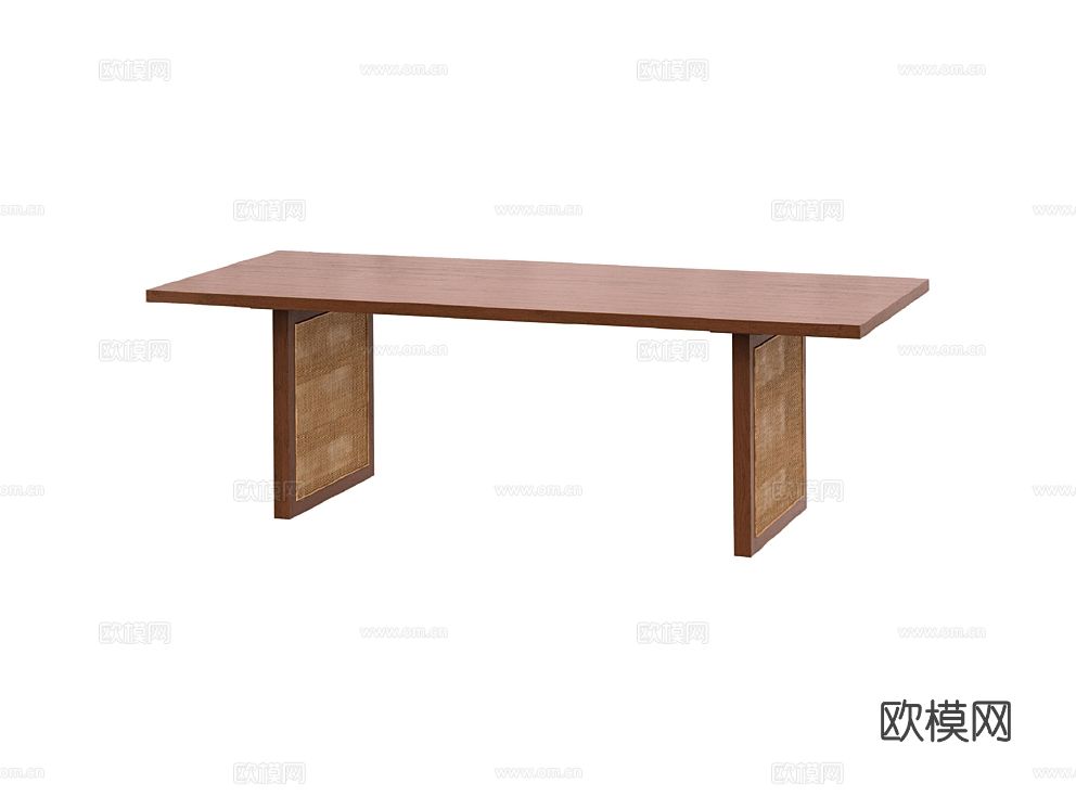 LoftDesigne 中古风餐桌3d模型下载（渲染图1）