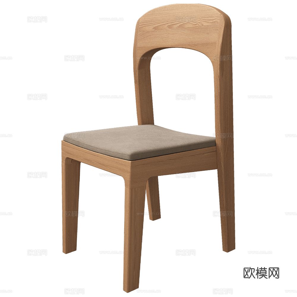 Arbore 书椅 餐椅3d模型下载（渲染图2）