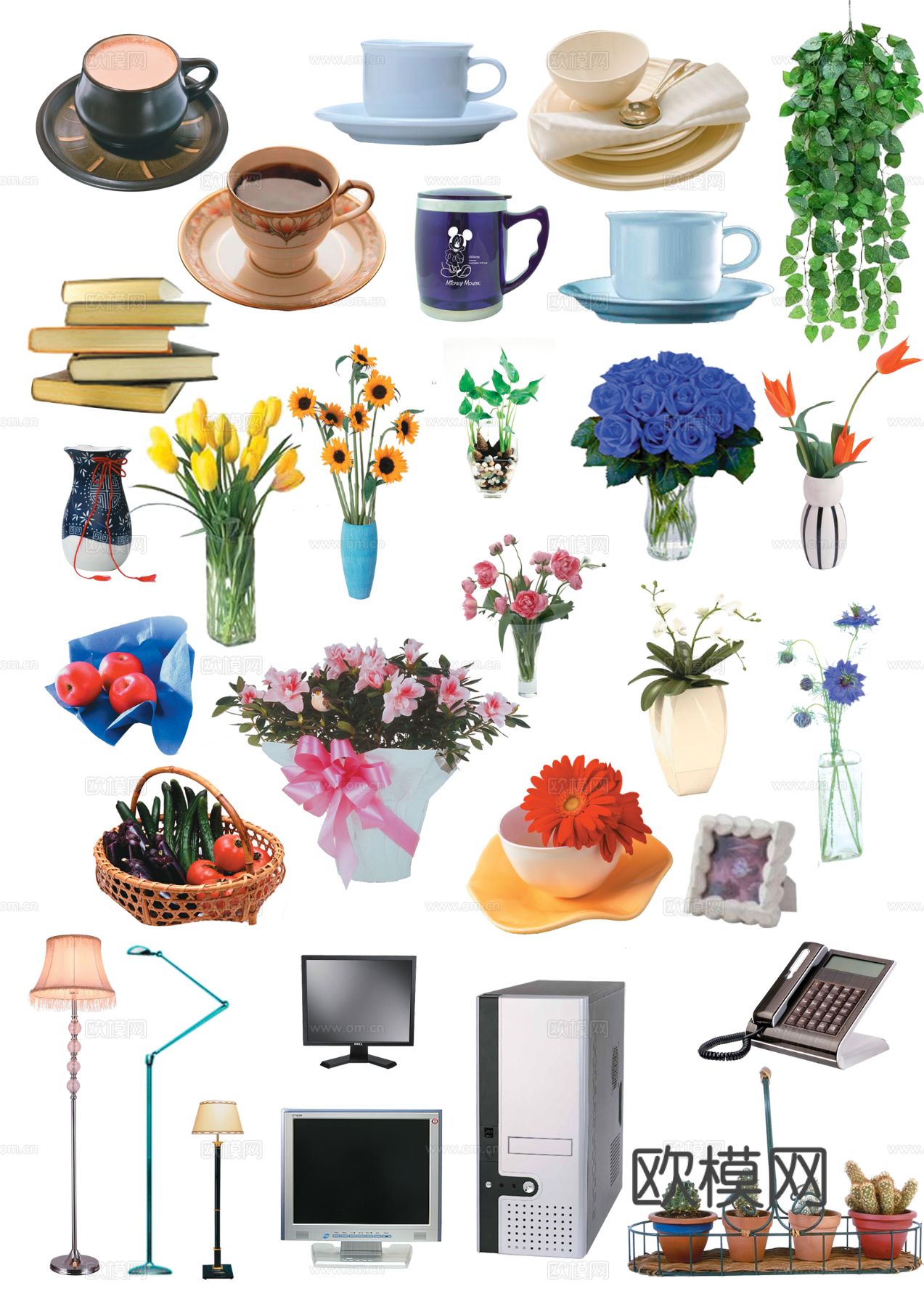 现代简约摆件_茶具_花艺_花瓶