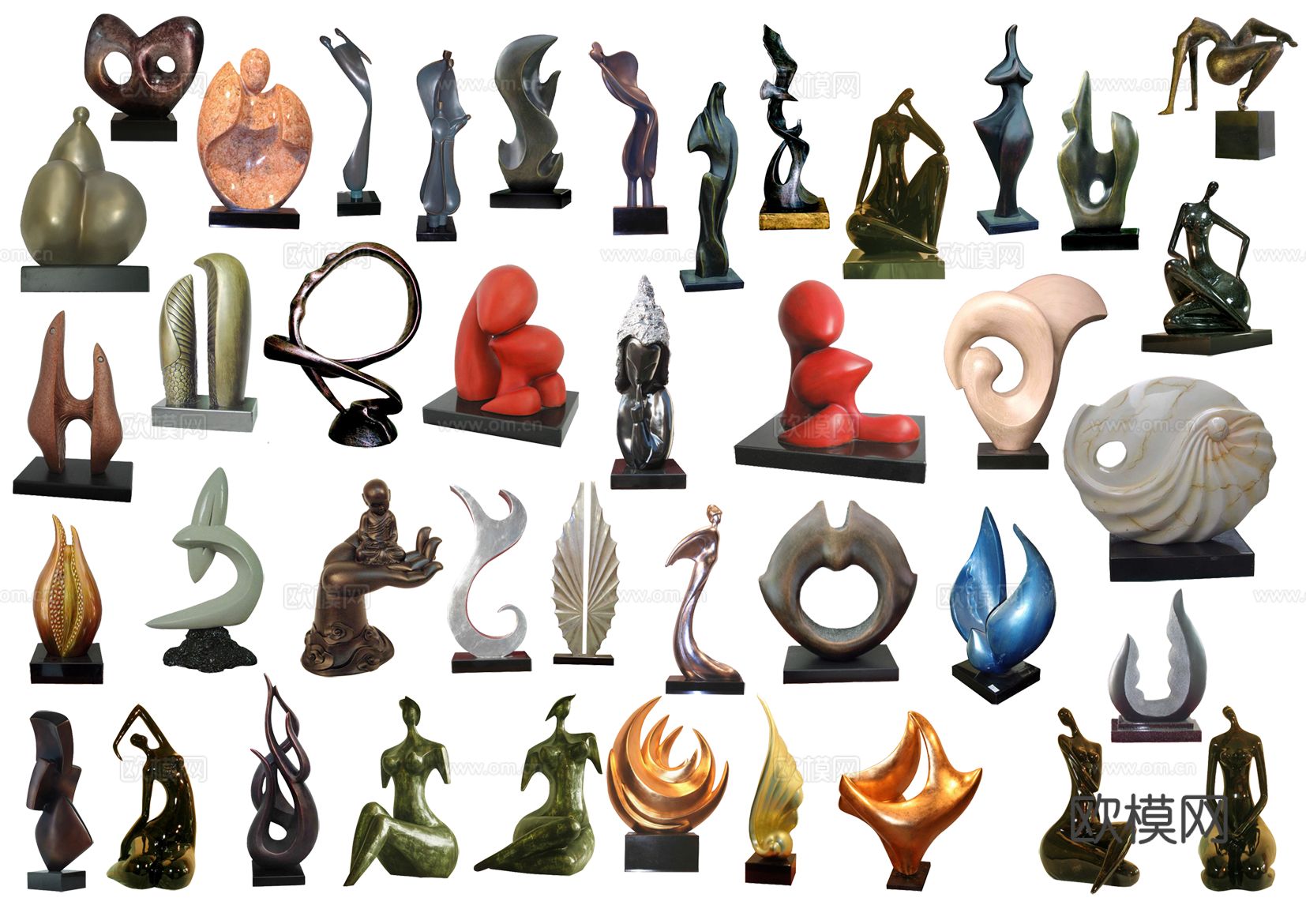 轻奢极简摆件_罐子_工艺品_雕塑摆件