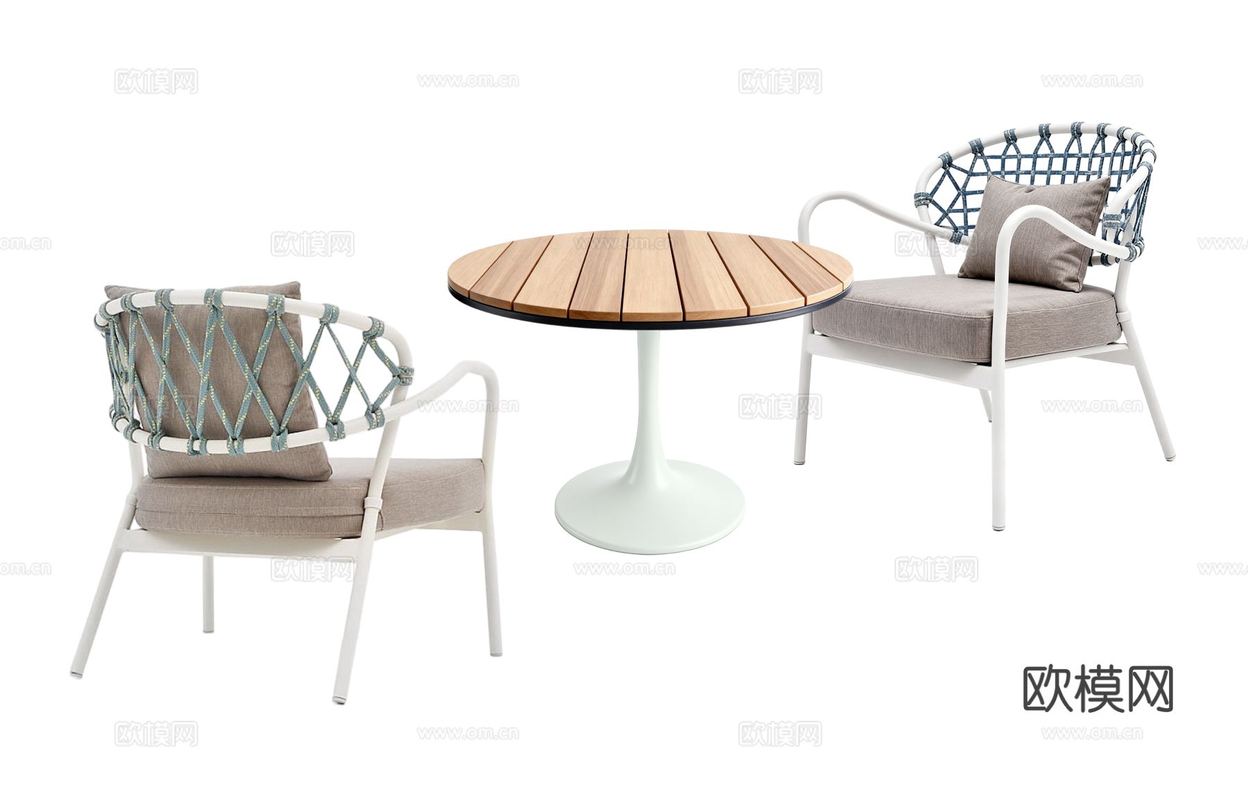 户外花园餐桌椅组合 白铁艺单人椅餐桌组合