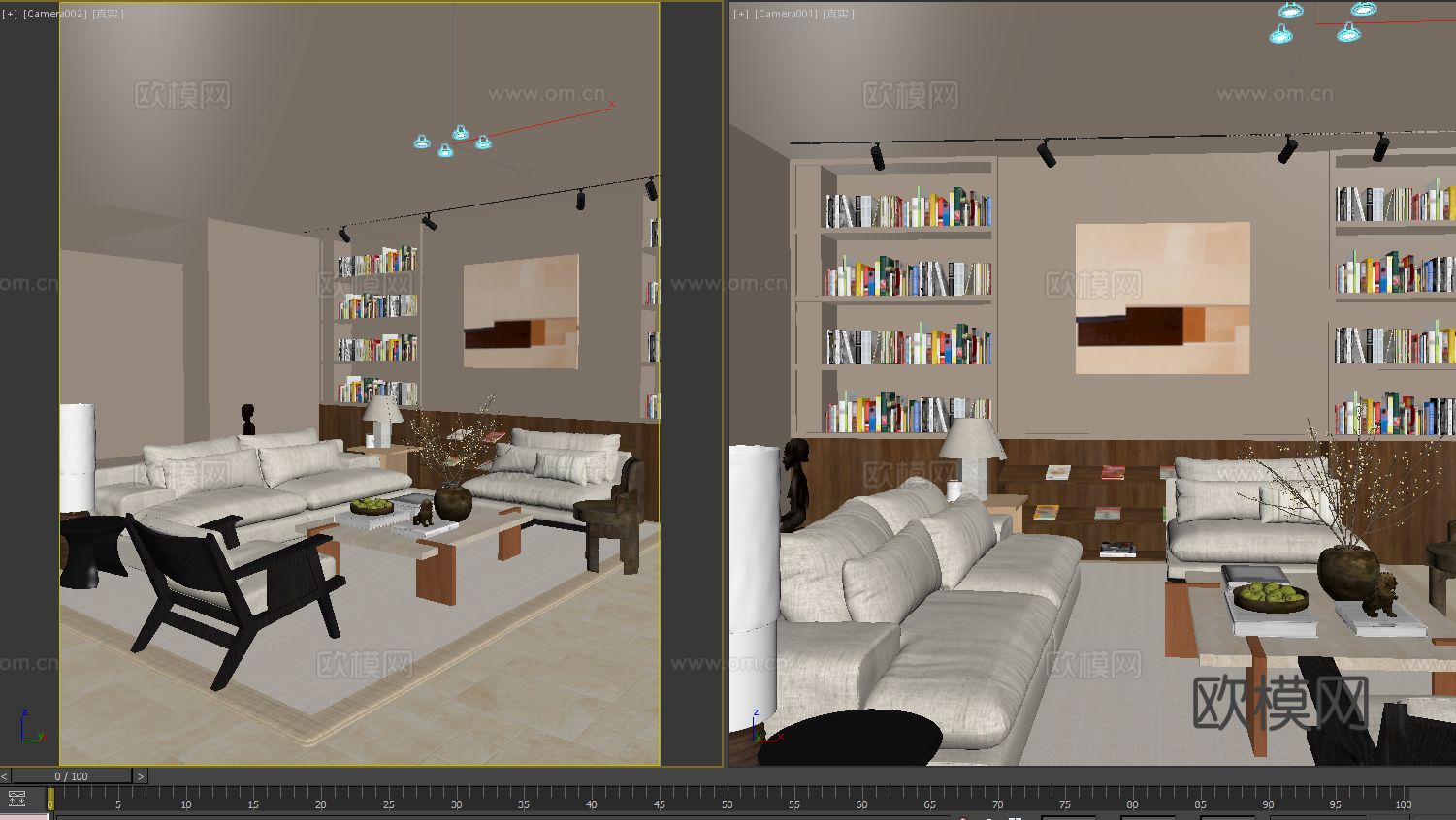 WJID 黄全 x 刘姮 梦想改造家客厅3d模型