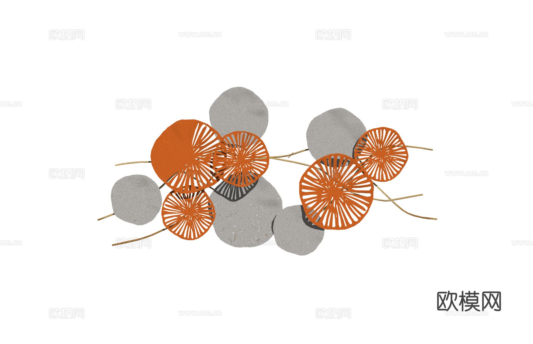 小品 装饰品 陈设饰品 架子 灯具 书籍su模型