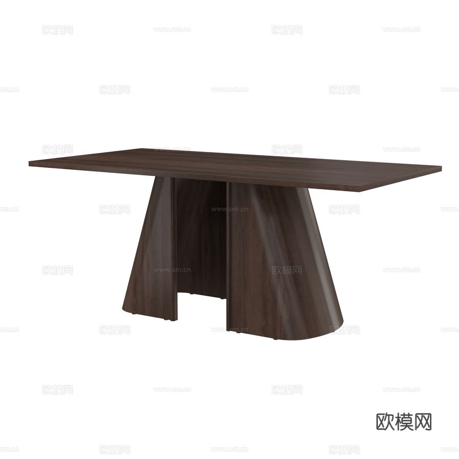 OM Prisma 桌柱 餐桌3d模型下载