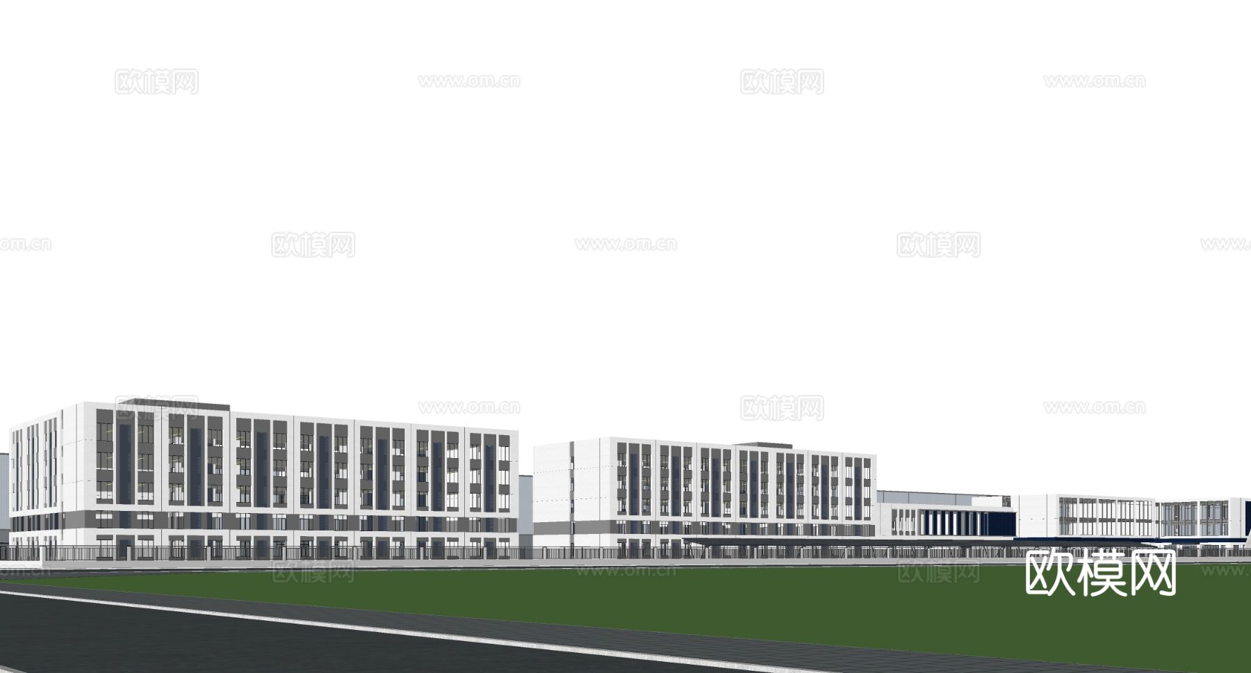 现代学校建筑 学校宿舍建筑 公寓建筑 人才公寓su模型