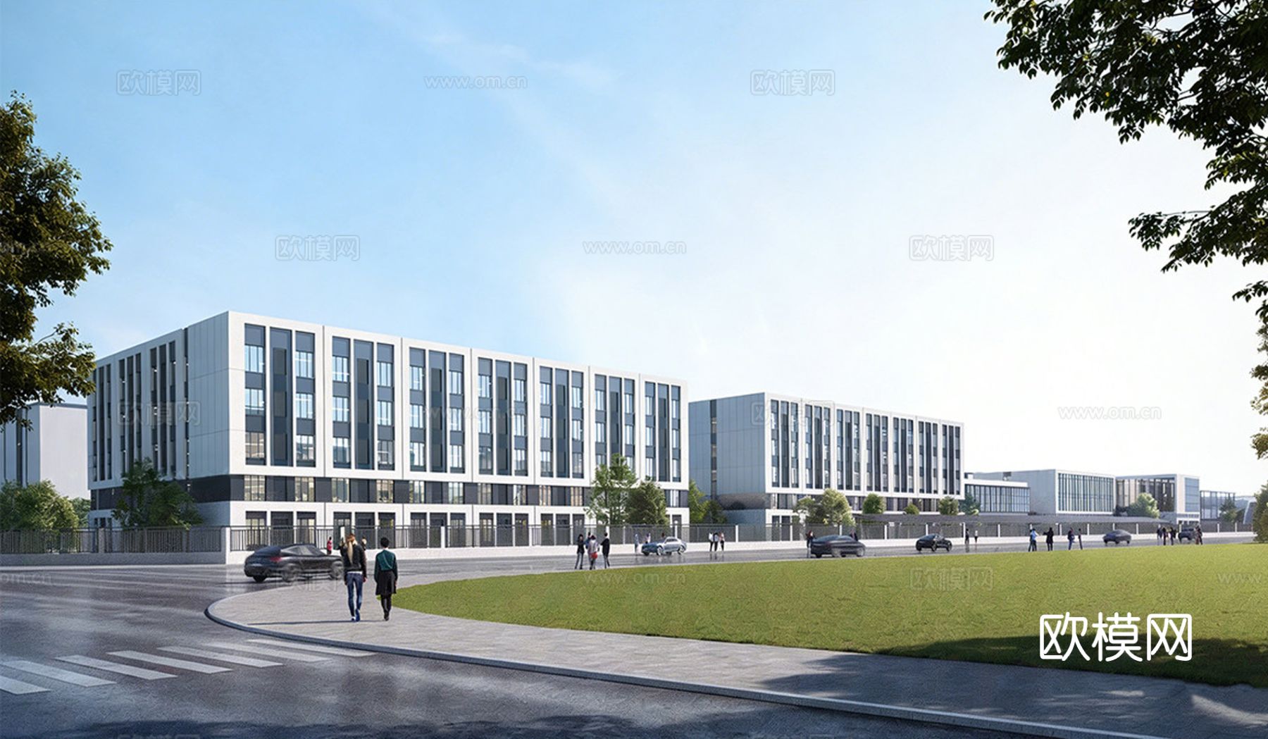 现代学校建筑 学校宿舍建筑 公寓建筑 人才公寓su模型