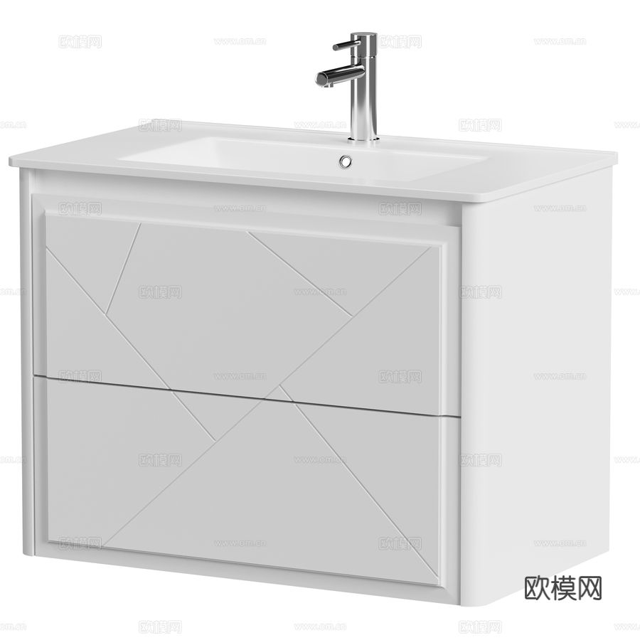 艾伦布劳巴黎80 1.36000水槽下柜3d模型下载