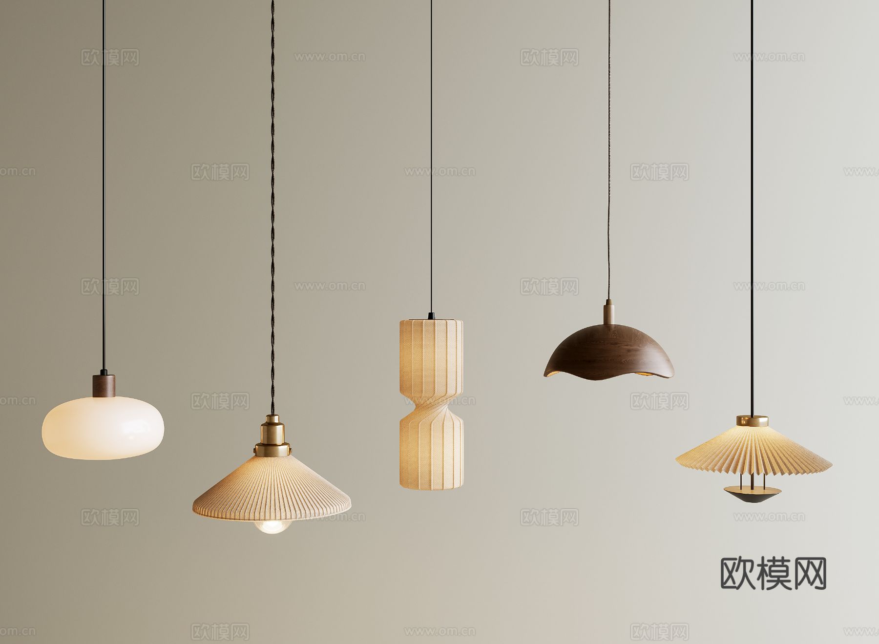 中古风吊灯3d模型