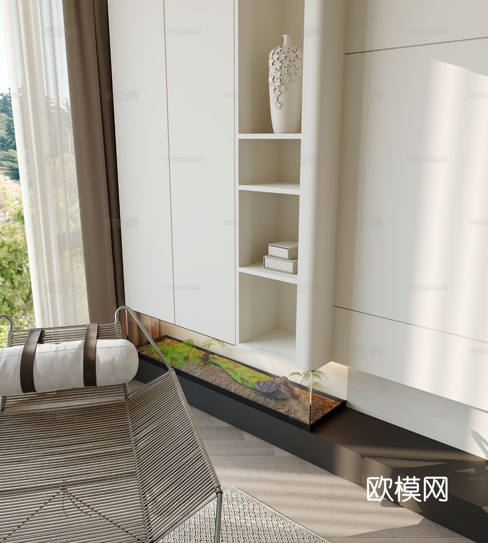 现代客厅3d模型