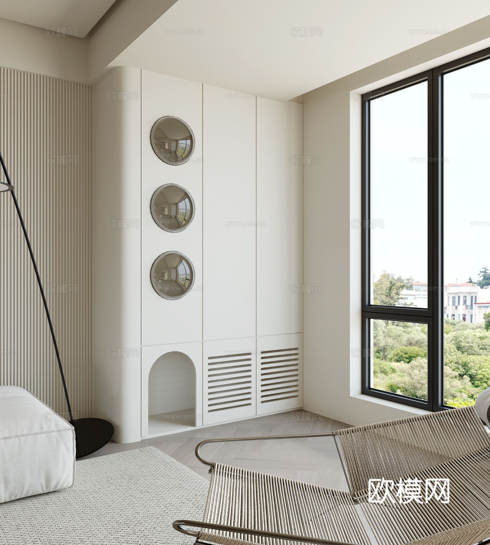 现代客厅3d模型