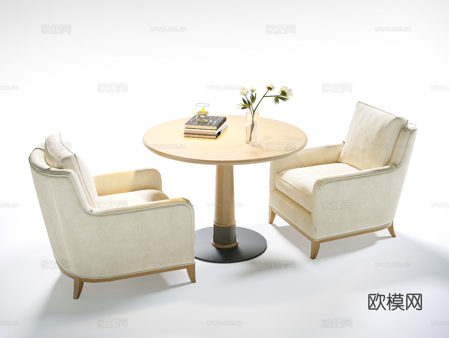 现代休闲桌椅 休闲椅 圆边几 角几 咖啡桌椅 洽谈桌椅su模型