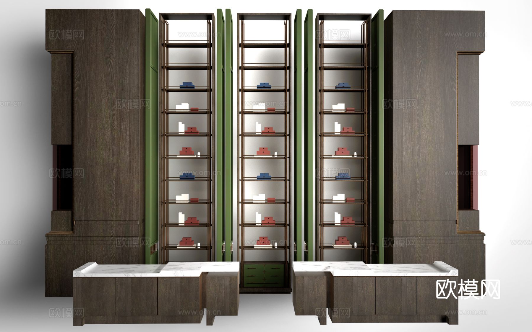 新中式酒店背景墙 大堂背景墙 接待前台背景墙 大厅背景墙su模型