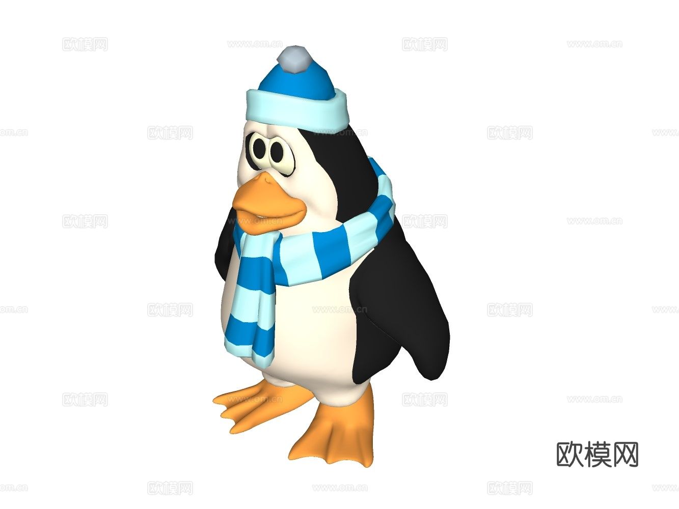 企鹅玩具su模型