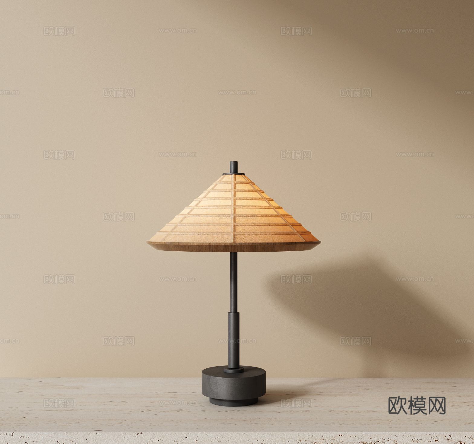 侘寂风床头台灯 书房台灯 艺术台灯 客厅台灯 艺术台灯su模型