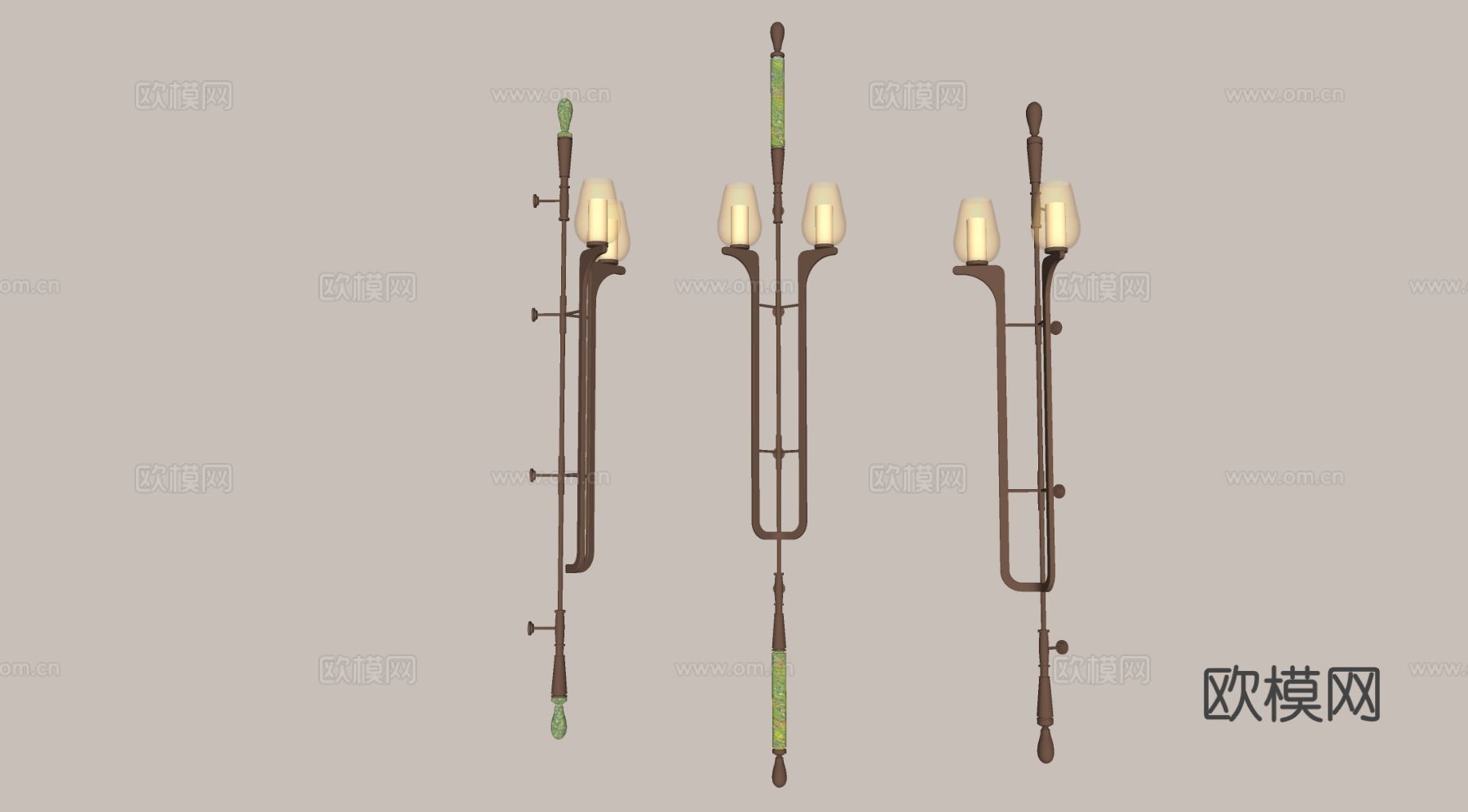 壁灯 长条壁灯 水晶壁灯 玻璃壁灯 屏风壁灯 意式壁灯 异形su模型