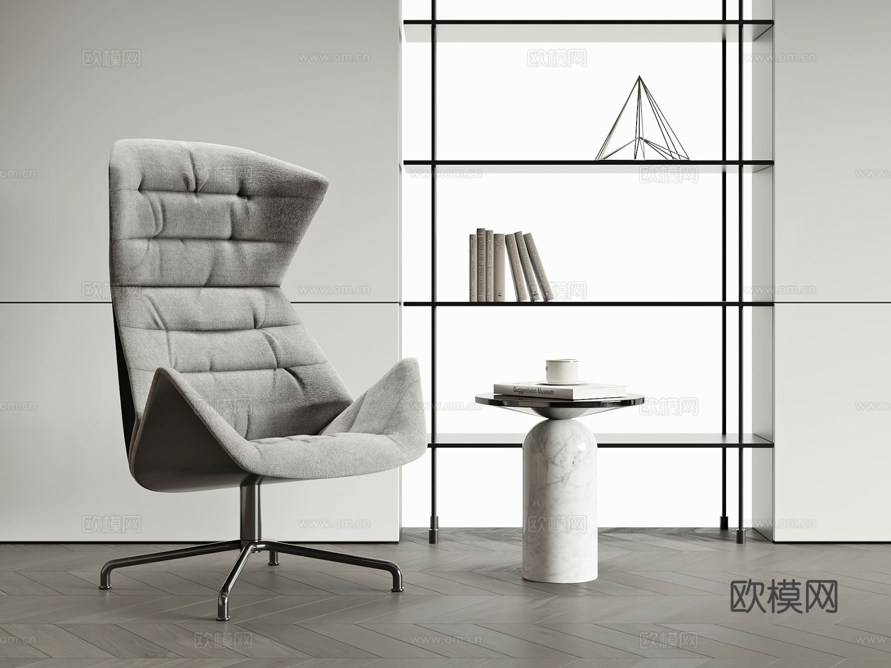 现代休闲椅su模型