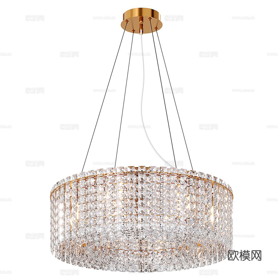 OM水晶吊灯 Stilfort Delone系列吊灯3d模型下载