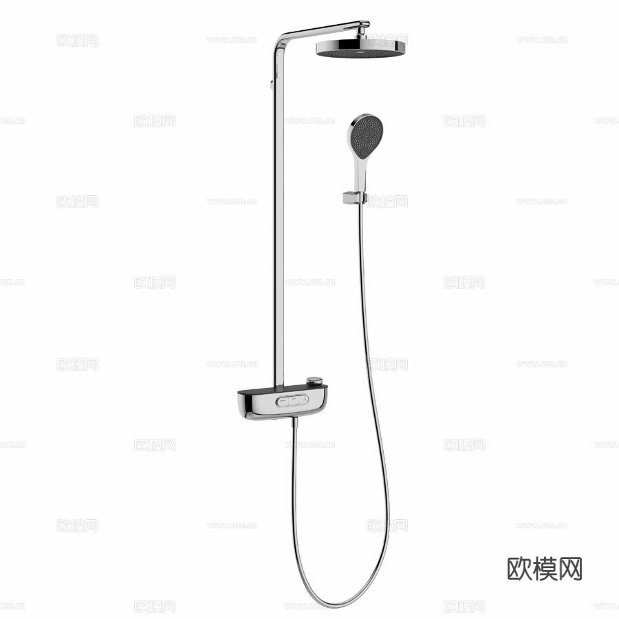 OM淋浴架STWORKI Gothenburg S03170花洒3d模型下载