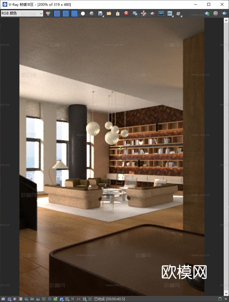 黄全 NANA · GUBI 展厅3d模型下载（渲染图3）